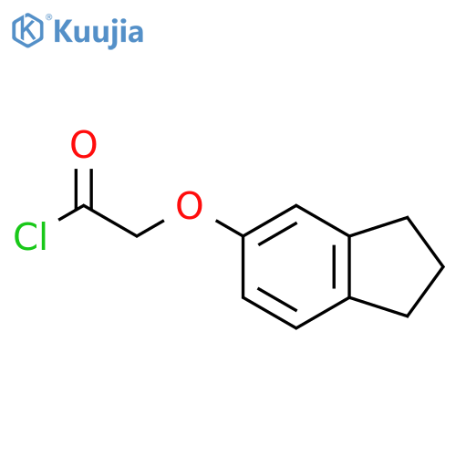 (2,3-Dihydro-1H-inden-5-yloxy)acetyl chloride structure