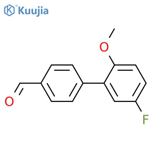 5'-fluoro-2'-methoxy-[1,1'-biphenyl]-4-carbaldehyde structure
