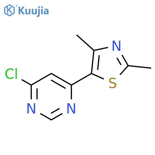 5-(6-chloropyrimidin-4-yl)-2,4-dimethylthiazole structure