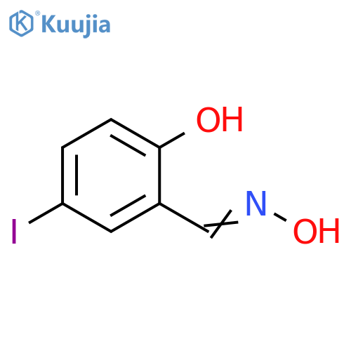 Benzaldehyde, 2-hydroxy-5-iodo-, oxime structure