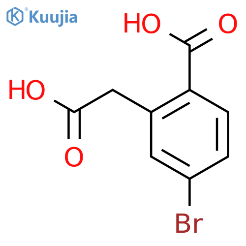 4-Bromo-2-(carboxymethyl)benzoic acid structure