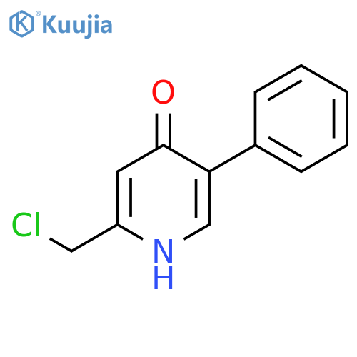 4-Pyridinol, 2-(chloromethyl)-5-phenyl- structure