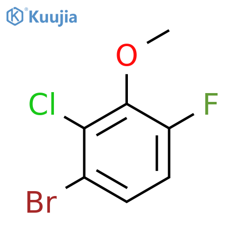 1-Bromo-2-chloro-4-fluoro-3-methoxybenzene structure