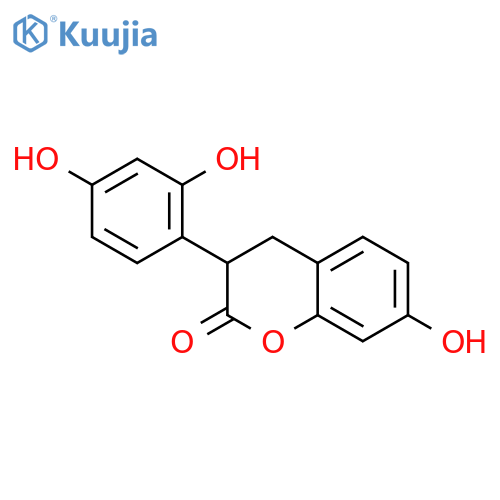 2',4',7-trihydroxyisoflavanone structure