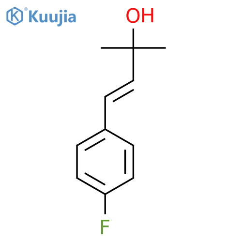 4-(4-fluorophenyl)-2-methylbut-3-en-2-ol structure