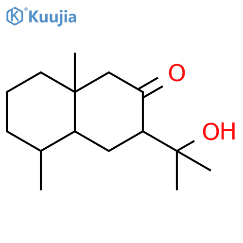2(1H)-Naphthalenone, octahydro-3-(1-hydroxy-1-methylethyl)-5,8a-dimethyl- structure