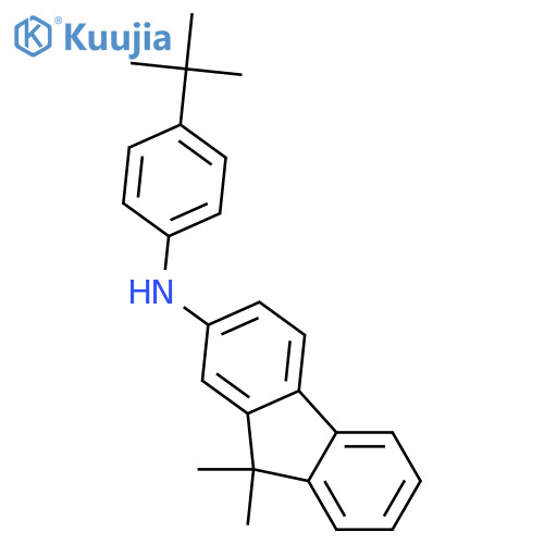 9H-Fluoren-2-amine, N-[4-(1,1-dimethylethyl)phenyl]-9,9-dimethyl- structure