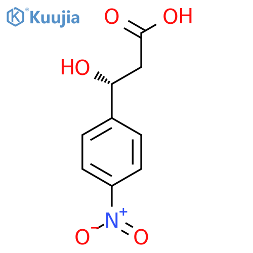 (3R)-3-hydroxy-3-(4-nitrophenyl)propanoic acid structure
