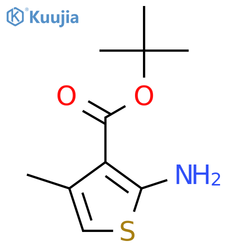 Tert-butyl 2-amino-4-methylthiophene-3-carboxylate structure