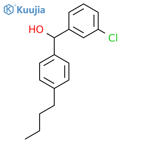4-Butyl-alpha-(3-chlorophenyl)-benZenemethanol structure