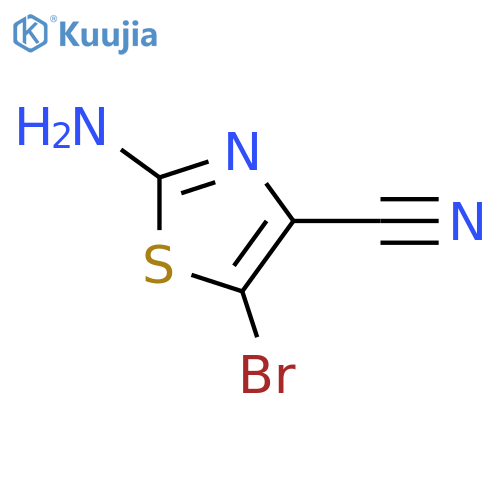 2-amino-5-bromo-thiazole-4-carbonitrile structure