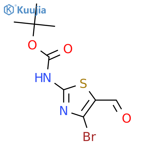 Tert-Butyl (4-bromo-5-formylthiazol-2-yl)carbamate structure