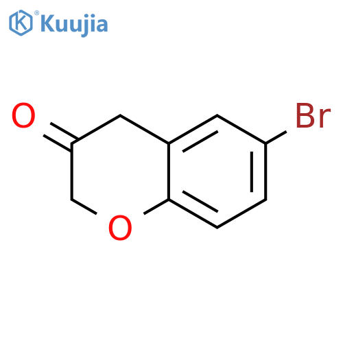 6-Bromo-3,4-dihydro-2H-1-benzopyran-3-one structure