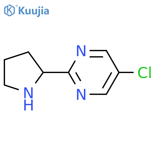 5-chloro-2-(pyrrolidin-2-yl)pyrimidine structure