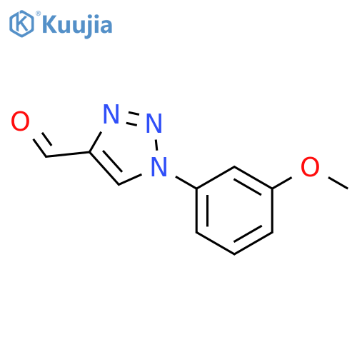 1-(3-Methoxyphenyl)-1h-1,2,3-triazole-4-carbaldehyde structure
