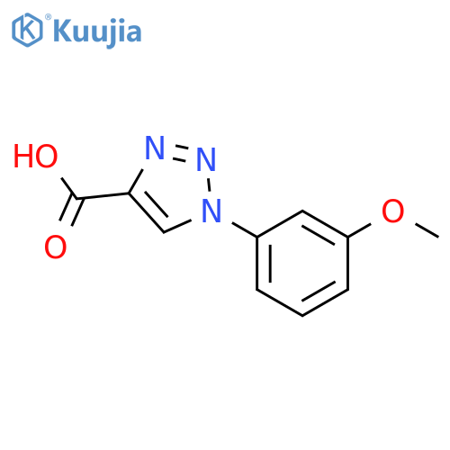 1-(3-methoxyphenyl)-1H-1,2,3-triazole-4-carboxylic acid structure