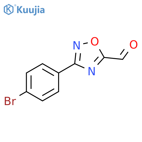 3-(4-Bromophenyl)-1,2,4-oxadiazole-5-carboxaldehyde structure