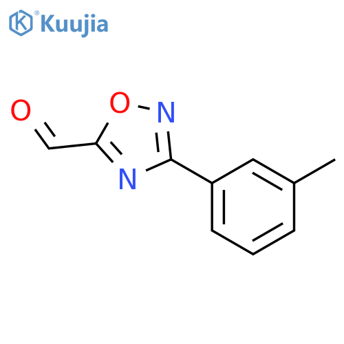 3-(3-Methylphenyl)-1,2,4-oxadiazole-5-carboxaldehyde structure