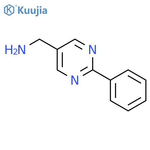 (2-phenylpyrimidin-5-yl)methanamine structure