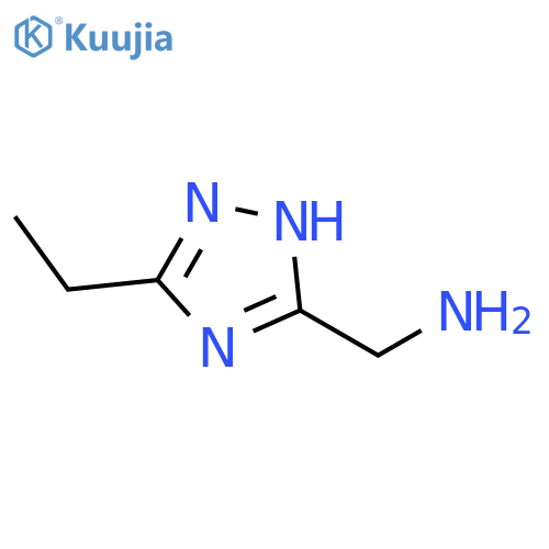 (5-ethyl-4H-1,2,4-triazol-3-yl)methanamine structure