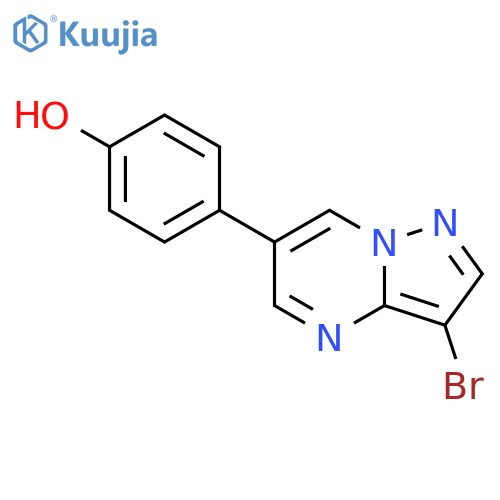 4-(3-Bromopyrazolo1,5-apyrimidin-6-yl)phenol structure