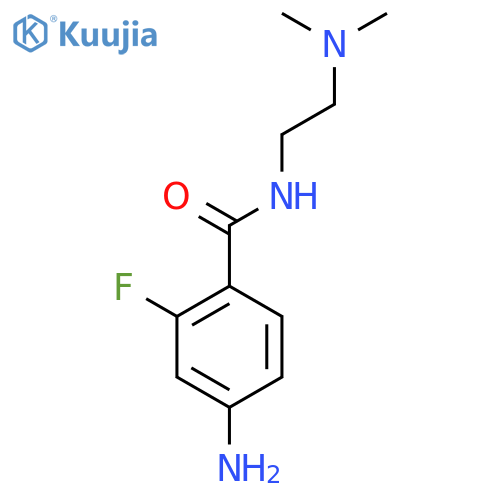 4-Amino-N-(2-(dimethylamino)ethyl)-2-fluorobenzamide structure
