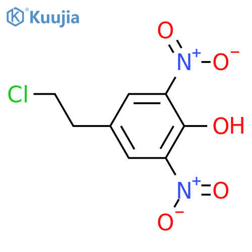 4-(2-Chloroethyl)-2,6-dinitrophenol structure