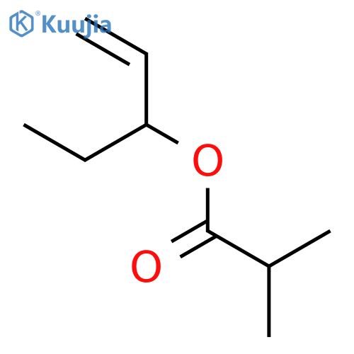 Pent-1-en-3-yl isobutyrate structure