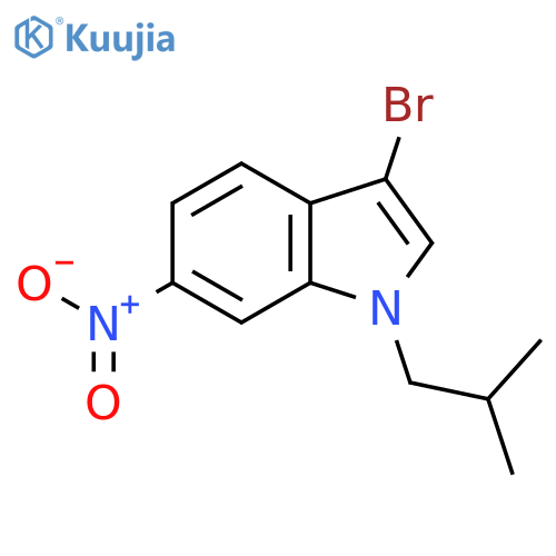 3-Bromo-1-isobutyl-6-nitro-1H-indole structure