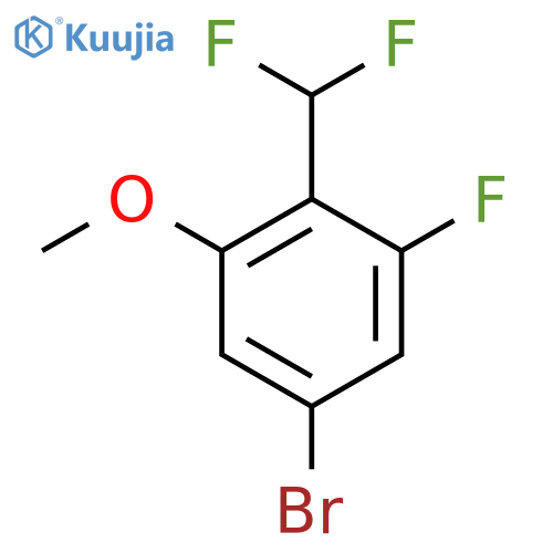 5-bromo-2-(difluoromethyl)-1-fluoro-3-methoxybenzene structure