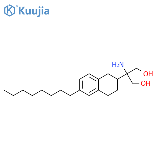 2-Amino-2-(6-octyl-1,2,3,4-tetrahydronaphthalen-2-yl)propane-1,3-diol structure