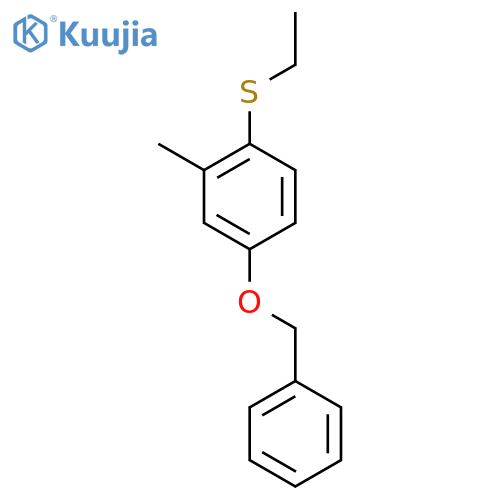 (4-(BenZyloxy)-2-methylphenyl)(ethyl)sulfane structure