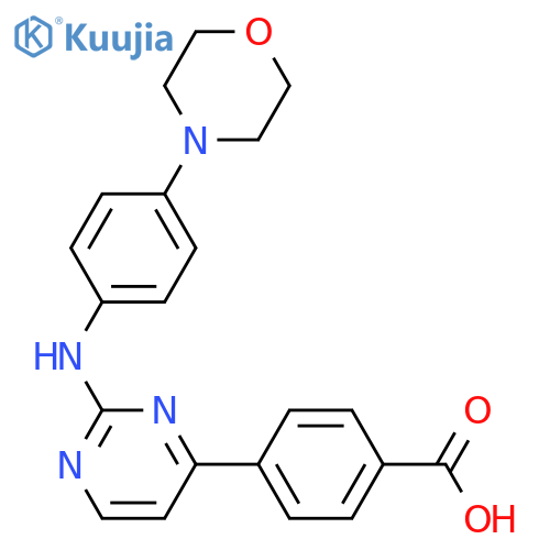 4-(2-(4-Morpholinophenylamino)pyrimidin-4-yl)benzoic acid structure
