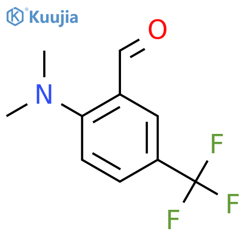 2-(Dimethylamino)-5-(trifluoromethyl)benzaldehyde structure