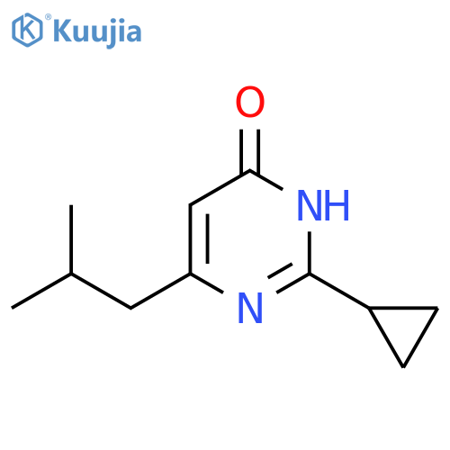 2-cyclopropyl-6-isobutylpyrimidin-4-ol structure