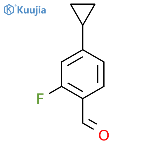 4-cyclopropyl-2-fluorobenzaldehyde structure