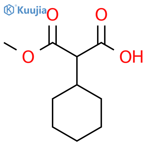 Propanedioic acid, 2-cyclohexyl-, 1-methyl ester structure
