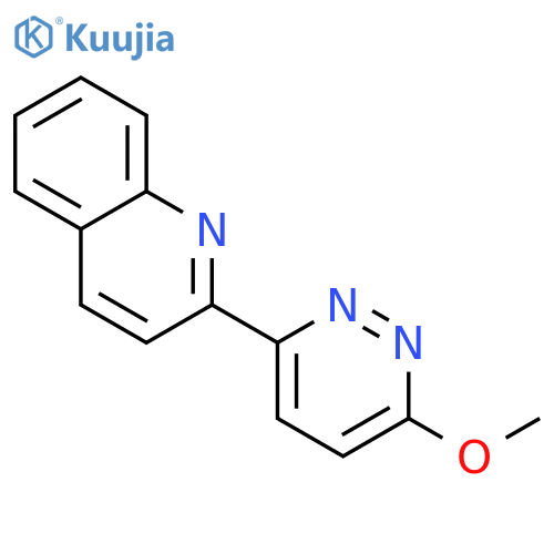 2-(6-Methoxypyridazin-3-yl)quinoline structure
