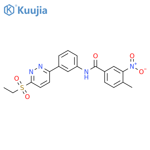 N-{3-6-(ethanesulfonyl)pyridazin-3-ylphenyl}-4-methyl-3-nitrobenzamide structure
