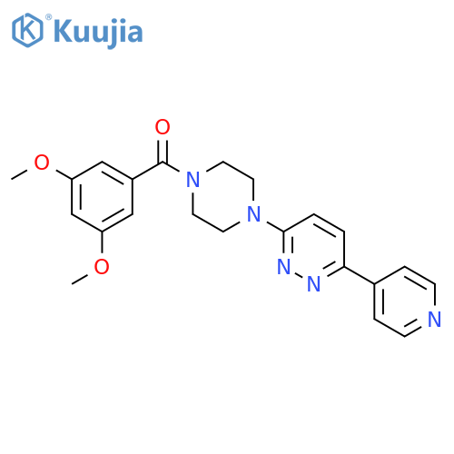 3-4-(3,5-dimethoxybenzoyl)piperazin-1-yl-6-(pyridin-4-yl)pyridazine structure