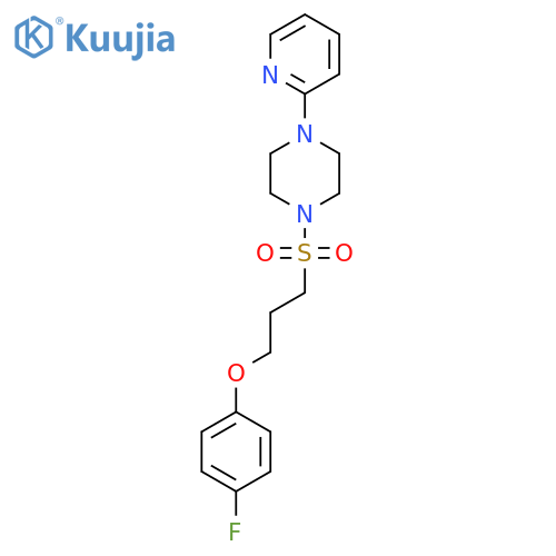 1-3-(4-fluorophenoxy)propanesulfonyl-4-(pyridin-2-yl)piperazine structure