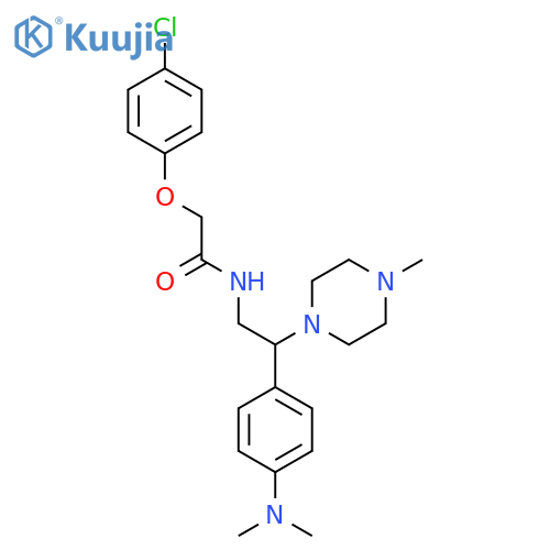 2-(4-chlorophenoxy)-N-{2-4-(dimethylamino)phenyl-2-(4-methylpiperazin-1-yl)ethyl}acetamide structure