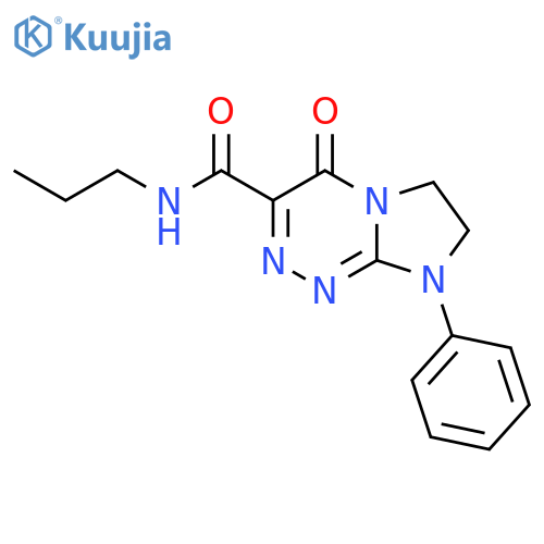 4-oxo-8-phenyl-N-propyl-4H,6H,7H,8H-imidazo[2,1-c][1,2,4]triazine-3-carboxamide structure