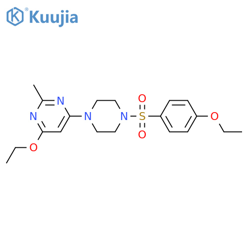 4-ethoxy-6-4-(4-ethoxybenzenesulfonyl)piperazin-1-yl-2-methylpyrimidine structure