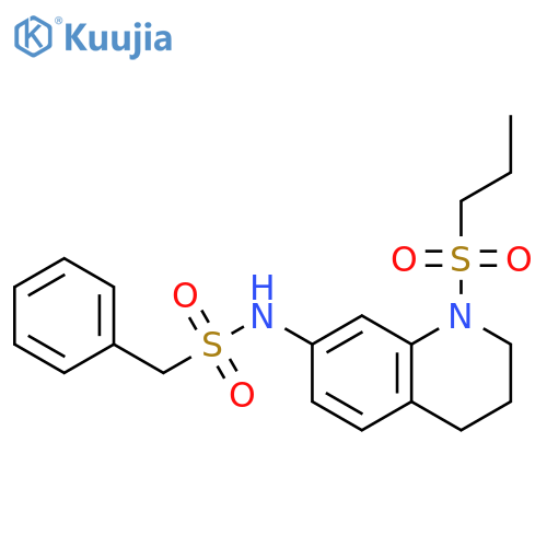 1-phenyl-N-1-(propane-1-sulfonyl)-1,2,3,4-tetrahydroquinolin-7-ylmethanesulfonamide structure