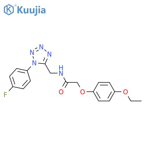2-(4-ethoxyphenoxy)-N-{1-(4-fluorophenyl)-1H-1,2,3,4-tetrazol-5-ylmethyl}acetamide structure