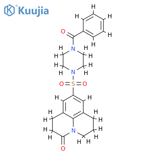 7-(4-benzoylpiperazin-1-yl)sulfonyl-1-azatricyclo7.3.1.0^{5,13}trideca-5,7,9(13)-trien-2-one structure