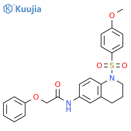 N-1-(4-methoxybenzenesulfonyl)-1,2,3,4-tetrahydroquinolin-6-yl-2-phenoxyacetamide structure