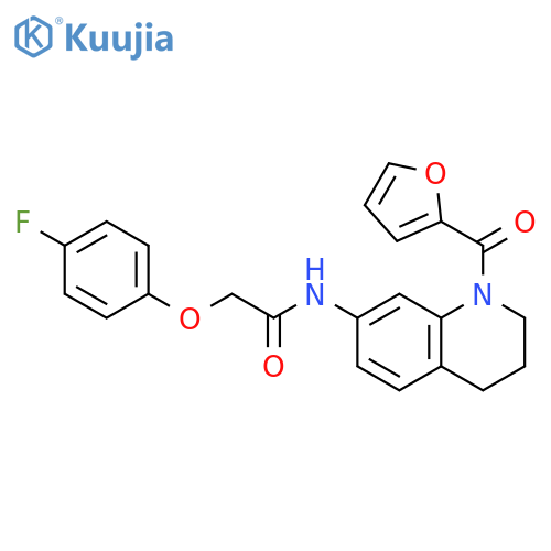 2-(4-fluorophenoxy)-N-1-(furan-2-carbonyl)-1,2,3,4-tetrahydroquinolin-7-ylacetamide structure