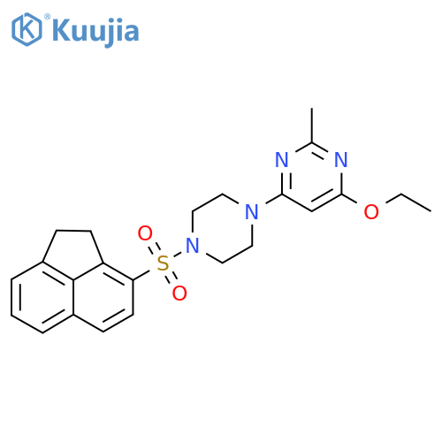 4-4-(1,2-dihydroacenaphthylene-3-sulfonyl)piperazin-1-yl-6-ethoxy-2-methylpyrimidine structure